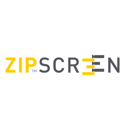 ZipScreen Australia logo for outdoor blind and external shading solutions.