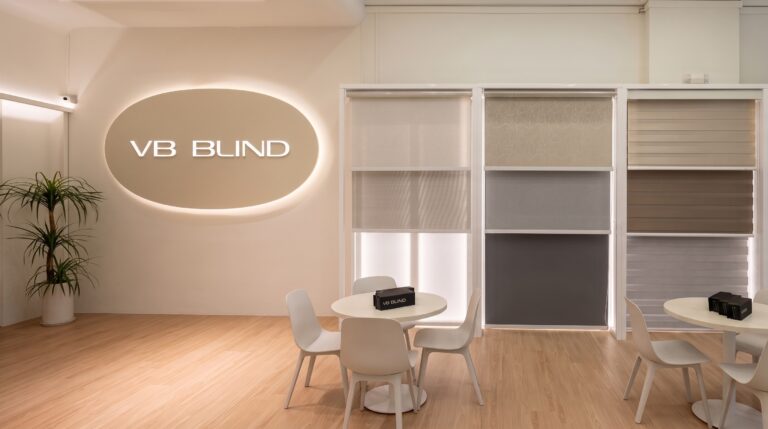 VB Blind Authorised Partner showroom in Singapore displaying premium window furnishing solutions.