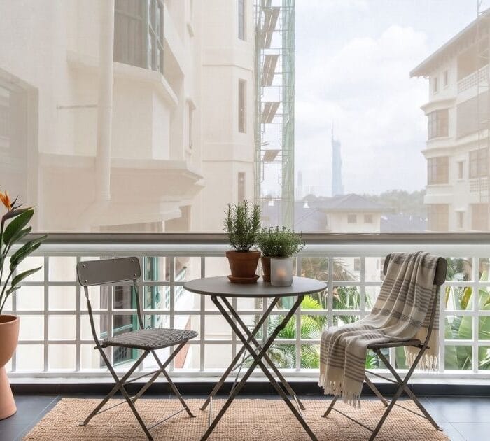 Outdoor blinds for HDB service yards in Singapore